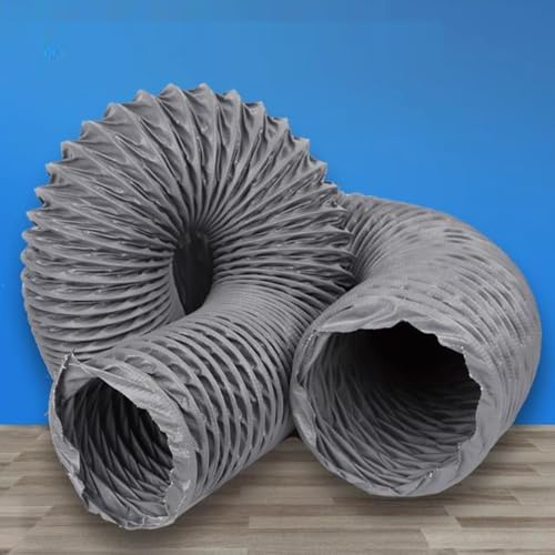 QSPNVFB Nylon Duct Range Hood Exhaust Hose 2.5 3 4 6 Flexible Air Ducting Dryer Vent Hose for HVAC Ventilation Kitchen Bathroom(5m(16ft),76mm(3 inch))