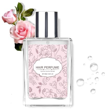 Haarparfum Damen, 50ml Haar Parfum Spray, Pflegende Formel, Feuchtigkeitsspendend, Hair Perfume Spray für Alle Haartypen (1Pc)