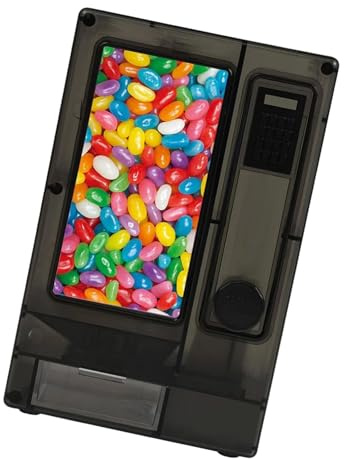 Vdaxvme Machine à bonbons coulissante colorée pour enfants, rangement de bonbons avec design de vente pour chambre à coucher et salle de jeux, jouet de rangement de bonbons pour enfants