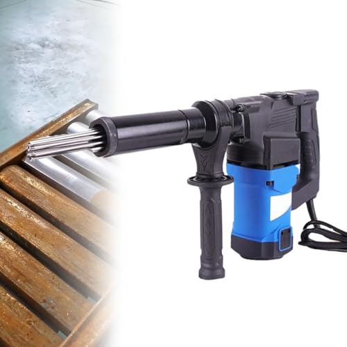 Pistola per la Rimozione della Ruggine Elettrica, Pulitore e Decapante Vernice, Pulitore di Scorie di Saldatura, 1100W, 4500RPM, Adatta per Metallurgia, Cantieri Navali, Ponte e Altre Industrie 110v
