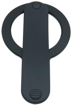 Teron Soporte magnético para teléfono móvil, soporte de mango de TPU, cómodo agarre para teléfono de la serie 12-17, color negro