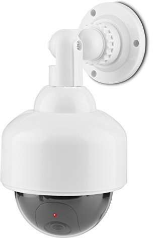 Zerone Sicherheitskamera Blinde Überwachungskamera CCTV-Hauben-Kamera-realistischer Blick mit blinkendem rotem LED-Licht 360 ° Rotation und wasserdichtes Sicherheits-Überwachungssystem