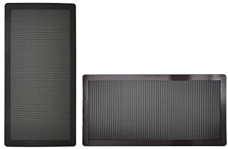 120 mm x 2 PC Computer Gehäuselüfter Staubfilter Bildschirm staubdichte Schutzhülle mit Magnet ultrafeines PVC Netz, schwarz Farbe – 2 Stück