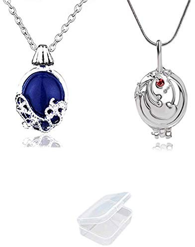 YouU Vampire Collar y collar de Elena Gilbert de Katherine Pierce con caja de almacenamiento, 2 unidades, Metal