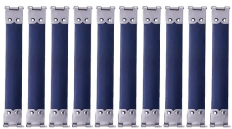 SUPVOX 10pcs cornici flessibili interne in metallo cerniere borsa cerniera clip bacio chiusura catenaccio per borsa portamonete fai da te che fa argento 8 cm
