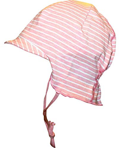 maximo Baby Mädchen Schildmütze GOTS mit Nackenschutz und Bindeband-47 - Kindermode : Baby - Mädchen