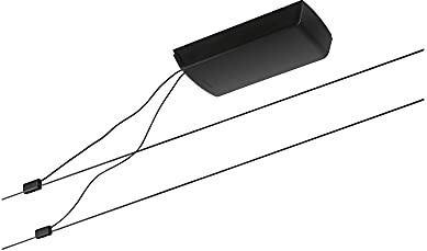 Paulmann CorDuo 94496 - Juego básico de cuerdas (60 W, ampliable, cable de alambre de plástico, sin bombilla), color negro mate
