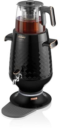 Arzum AR3083B Electric Samovar Tea Maker, 2200W, Black