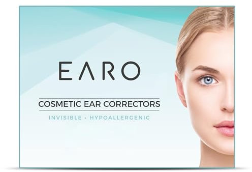 Earo Cosmetic Ear Corrector – Stronger Ear Tape Patches to Hold Back Protruding Ears Without Surgery – Discreet Ear Stickers for Big Ears - Ear Pinning Tape without Surgery – 20-Pack – Clear, One Size