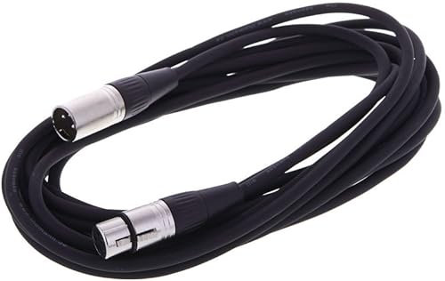 Canon XLR Cable Balanced Professional Male Connector Female 3 Pin for Microphone Mixer Lights DMX Amplifier Speaker Studio Audio Headphones (6 Meters)