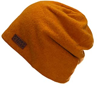 Sterntaler Baby Mädchen Slouch-Beanie Melange Mütze - Gefüttert Mit Weichem Baumwoll-Fleece - Hellbraun, 45