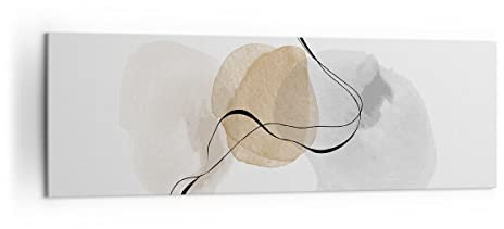Lienzos decorativos 160x50cm Cuadro Sobre Lienzo Moderno Abstracto Minimalista Acuarela Grande XXL Dormitorio Cuadros Pared Imágenes Cuadros Decoracion Salon Wall Art Prints Decor AB160x50-4827