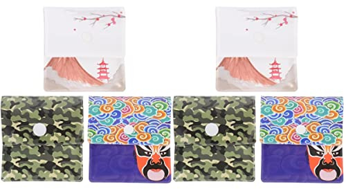 GALPADA 6pcs Outdoor Pocket Ashtray Pouch for Ash Storage Compact Ash Pouches for Smoking The Go
