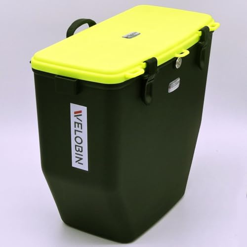 Velobin® Abschließbare wasserdichte Fahrrad Gepäckträgertasche (Gelb)