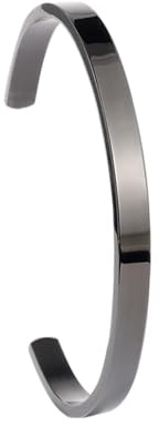 MILAKOO Armreif Damen silber gold schwarz rosa Edelstahl Armband Frauen Oval armreif 6/8mm Bracelet
