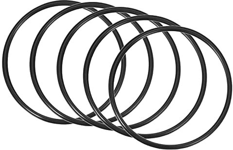 QUARKZMAN 80mm x 72mm x 4mm Nitrile Caoutchouc Joints toriques x 5 Pièces Rond Joint Rondelle pour Robinet Plomberie Réparation Étanchéité Connexion [Noir]