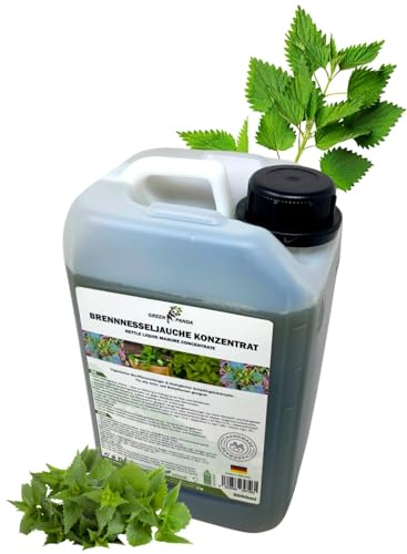 GreenPanda Brennesseljauche für Blattläuse - 3L Brennnesselkonzentrat Brennnesseljauche Dünger - Universal Bio-Flüssigdünger 3 Liter