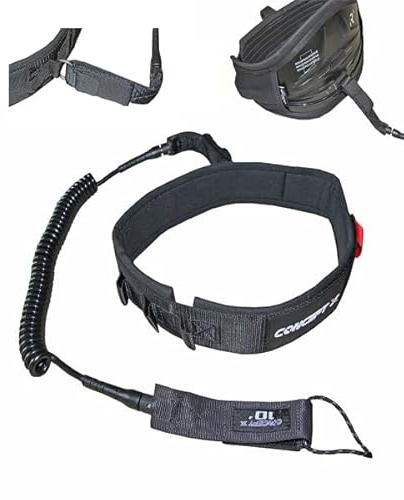 CONCEPT X Wingfoil Leash Wing Foil Surf Hüftgurt (Schwarz, L - XXL)