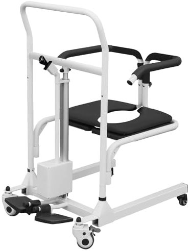 Elektrischer Patientenlifter Für Zu Hause, Tragbarer Rollstuhllift-Transferstuhl Mit 180 ° Geteiltem Sitz, Multifunctional Patient Lifter Duschstuhl Für Ältere Menschen Mit Behinderungen A
