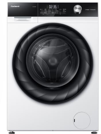 Corbero - Lavadora Carga Frontal | CLH8404MK | 8 Kg | 1400 Rpm | Motor Inverter | 15 Programas | Vapor, Lavado Jet, Inicio Diferido | Puerta XXL | Blanco