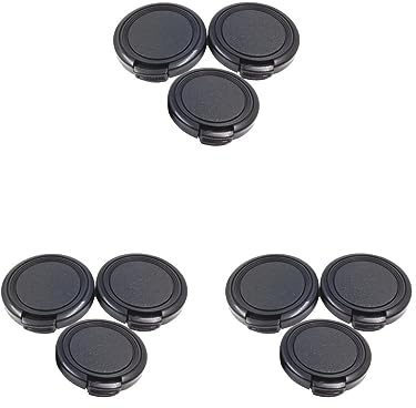 3 set 3 Pcs Universal Snap-on Front Lens Cap for Mini DV Camcorder Black 34mm