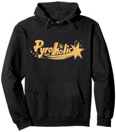 Pyroholic Wortspiel Lustiges Böller Raketen Feuerwerk Pullover Hoodie