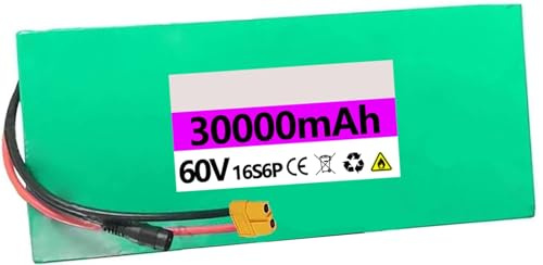 Batería de Litio de 52V 60V 20Ah 30Ah ebike, 52V 60V 20AH 30AH batería de Scooter de Iones de Litio, con Cargador 42v 2a, para Bicicletas eléctricas de Equilibrio XT60,52V 20AH