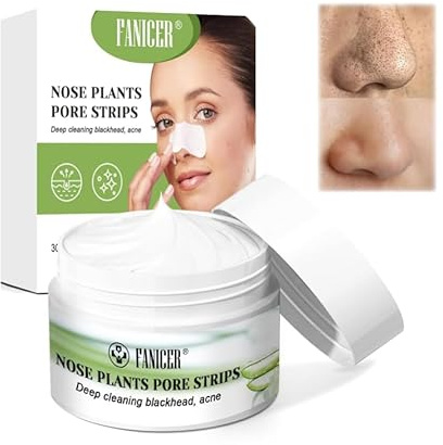 2 Stück Porenreiniger Gesicht,Blackhead Remover Strips,Mitesserentferner Maske,mit 2 Mitesser Clips,Tiefenreinigungsmaske für Gesicht und Nase,Ölkontrolle (30 g)