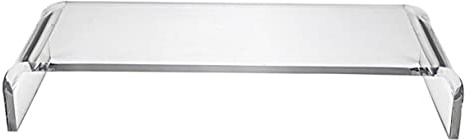 Uonlytech Supporto Elevatore per Monitor e Computer Trasparente 40x20x10cm, Organizzatore da Scrivania Multifunzionale per Ufficio e Uso Domestico, Resistente e Portaoggetti Ergonomico