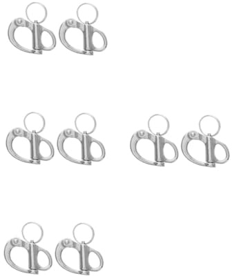 JOINPAYA 4 Ensembles Manille Acier Inoxydable pour Voile Manille Pivotante Marine Résistante Corrosion Accessoire De Gréement pour Bateaux Et Bracelets De Survie 2 Pièces * 4