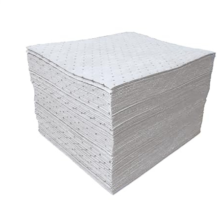 ÖL-Bindevlies Pads, 40x50 cm | Saugvlies, Ölbindemittel, Vlies ist reißfest und saugstark | 100 Stück