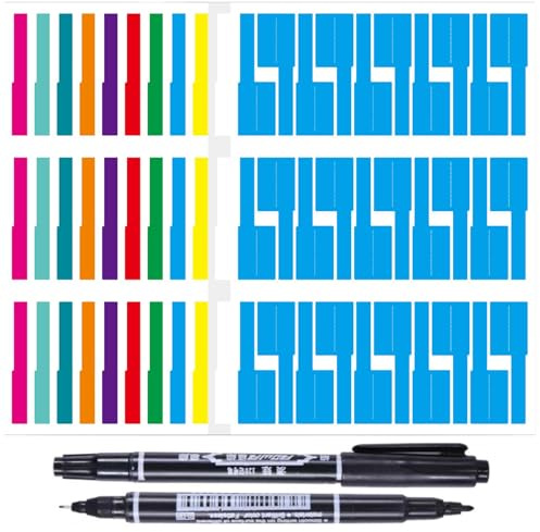 Étiquettes de Câble Identification Rapide 10 Couleurs 300 Pièces Avec 1 Stylo Noir Résistantes à l'Eau Marqueurs de Câbles Inscription Indélébile Gestion Câbles Réseau Bureau Repérage Cable Électrique