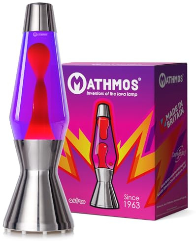 MATHMOS Astro Lava Lamp The Original - Violet/Red