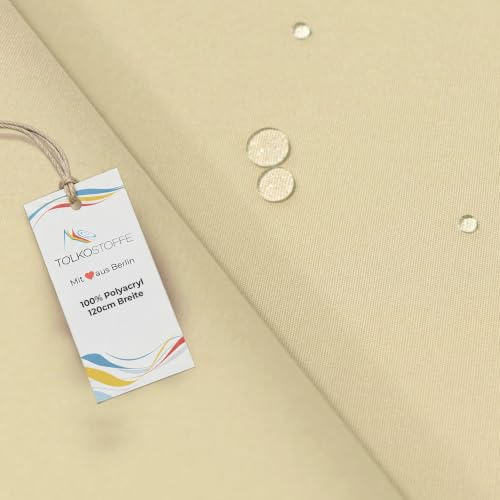 TOLKO Markisenstoffe Meterware UV beständig | Premium Markisenstoff Wasserdicht Wetterfest | 10 Jahre kein Ausbleichen | kräftige Farbe mit UV-Schutz Sonnenschutz Sonnensegel Garten Balkon Terrasse