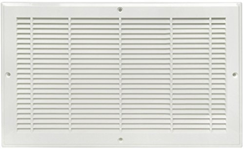Imperial Manufacturing RG2298 - Rejilla de plástico para zócalo, 12 x 6 Pulgadas, Color Blanco