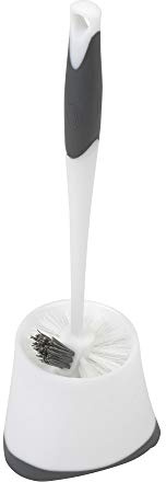 Clorox Under-Rim Toilet Bowl Brush with Corner Storage Caddy, 16 x 5 x 5.5 in