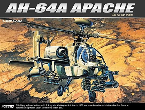 WATER FANJOSE Academy Military 1/48 Kunststoff Modellbausatz Ah-64A Msip Apache Hubschrauber 12262 Feder