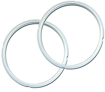 Instant Pot 2-Pack Sealing Ring 5 & 6-Qt, Inner Pot Seal Ring, Electric Pressure Cooker Accessories, Non-Toxic, BPA-Free, Replacement Parts, Clear