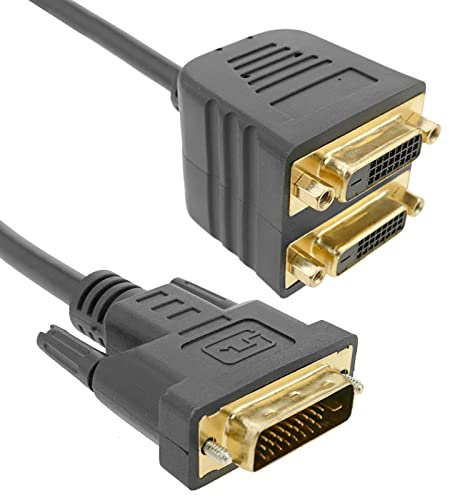 Cable duplicador pasivo de 1 DVI a 2 DVI
