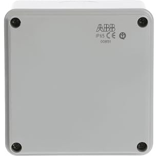 ABB IP65 Junction Box • Fully Dust Sealed Enclosure • Waterproof Electric Cable Connector Unit • Shockproof Adaptable Indoor/Outdoor Box • 100 x 100 x 80mm