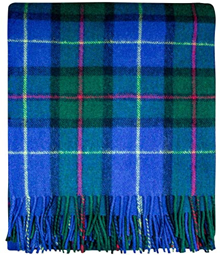 I LUV LTD Tartán Cobija Mezcla de Lana Escocés MacLeod of Harris Modern 60 x 72 Pulgadas