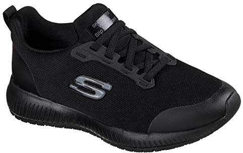 Skechers 77222EC Mujer Zapatos de trabajo, Negro, 40 EU