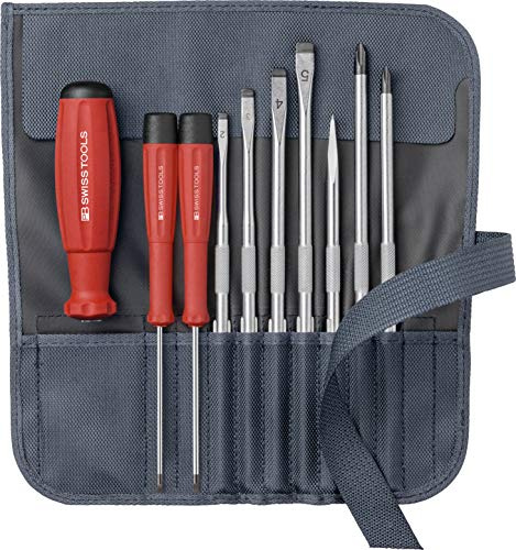 PB Swiss Tools Schraubenzieher Set Kreuzschlitz Schlitz Ahle, 8218.GY CBB