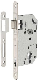 THIRARD - Serrure encastrable pour porte d'entrée monomax nf têtère acier nickelé