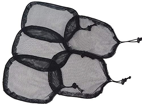 5 pezzi nero rete coulisse base elastica per fare Chignon capelli strumenti elastici per donne (quadrata)