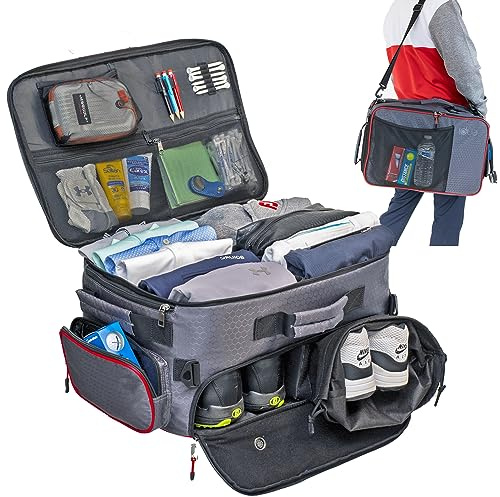 ENPI Golf Accessory Organiser and Travel Bag - Car Storage for Golf Accessories, Men's Golf Gear, Locker & Shoe Organiser - Ideal for Golf Enthusiasts and Gifts