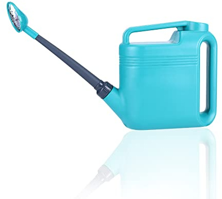 Regadera de 1.5 galones para Plantas de Exterior e Interior, Maceta Grande de riego de jardín con Capacidad Ligera y de 5.5 litros, regadera de plástico con Boquilla Larga y Cabezal de aspersor