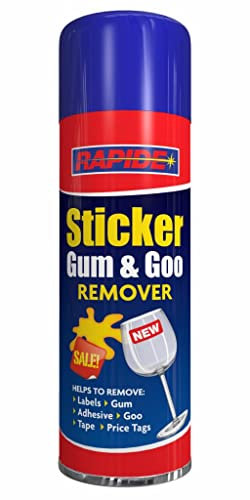 Z&A Sticker Gum & Goo Remover Spray Cans 300ml - Quickly Removes Tape Label Chewing Gum Tags - Cleans Residue Adhesive Surface Marks - Simple Spraying Operation - For Use On Glass Metal Plastic (3)