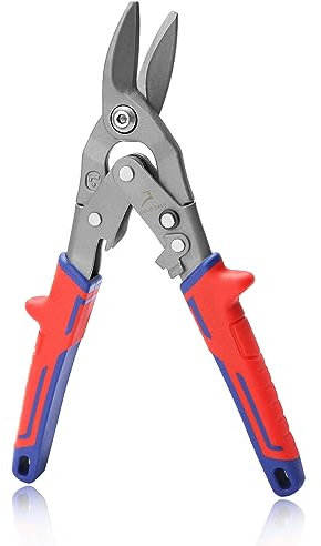 GOLD DEER Cesoie per stagno aeronautico a taglio sinistro con ganasce seghettate ad alta leva Aviation Tin Snips Taglierina in lamiera Taglierina in acciaio Taglierina Cesoie per coperture metalliche