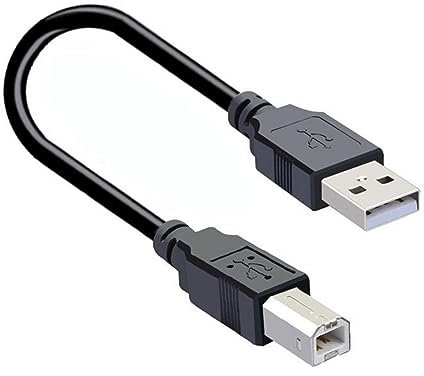 YSJJZRL Cavo USB maschio/femmina da 30 cm a stampante maschio/femmina per stampante o disco rigido esterno (USB maschio a stampante maschio)